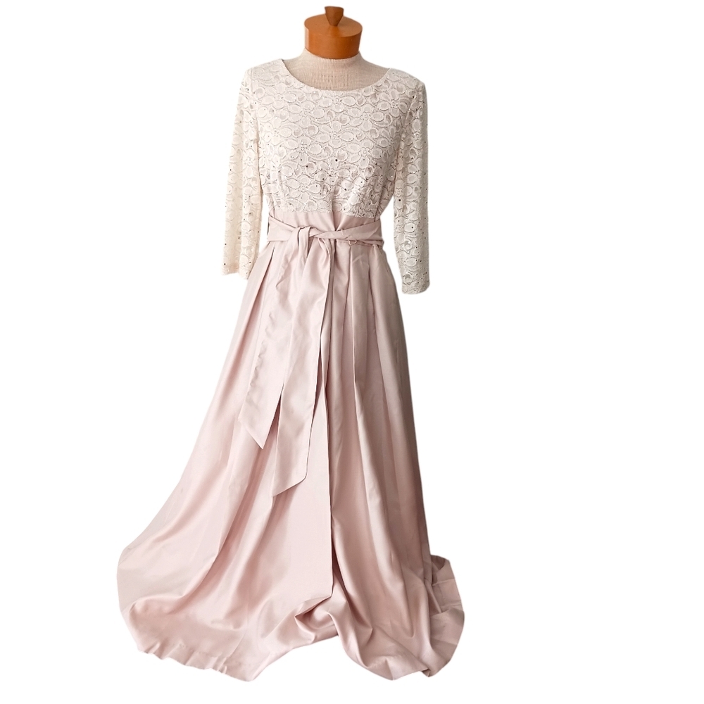 Vintage Jessica Howard Formal Dress VTGE SZ 10 Gold Mother of The Bride Holidays